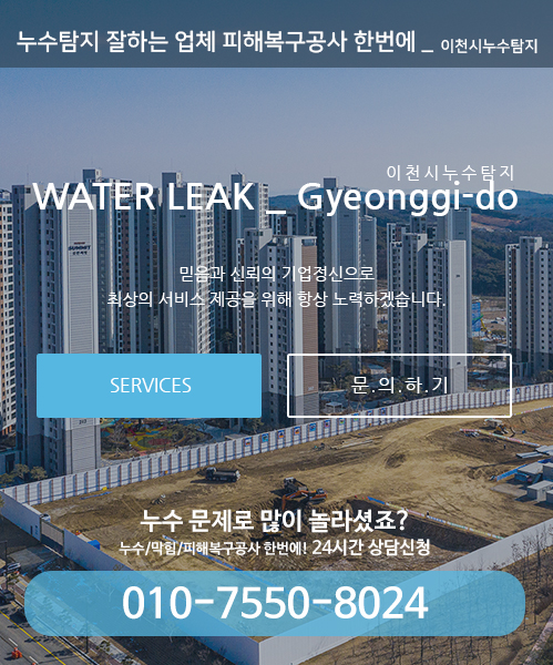 누수탐지 잘하는 업체 피해복구공사 한번에 모바일 비주얼 0